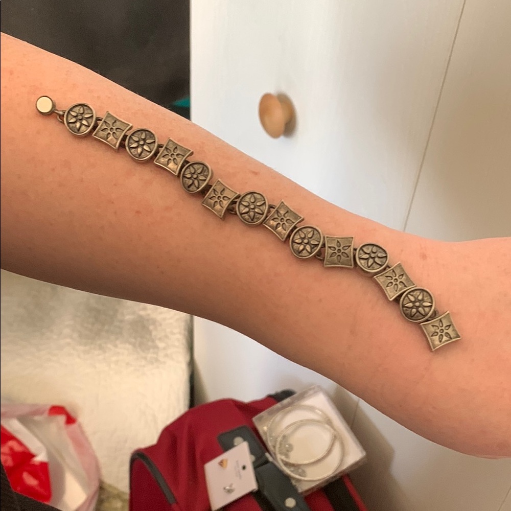 Silver Geometric Bracelet